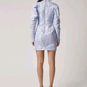 SheIn blue jacquard mini dress